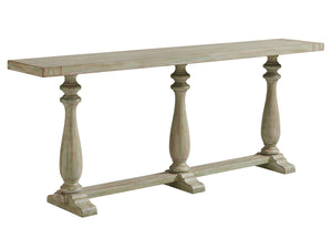 Lexington Tommy Bahama Home River Oaks Console - Coastal Elegance With Planked Top Design And Decorative Legs For Refined Spaces Palmetto  571-967