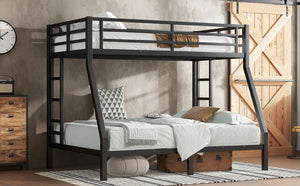 English Elm Metal Twin Over Full Bunk Bed For Teens And Adults - Durable, Space-Saving, Noise-Reducing Design! W1580P368409