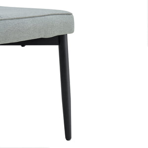 English Elm Tufted 51" Extra-Long Entryway Bench with Metal Legs, Upholstered Fabric Seat, 330lb Capacity Gray N752P186169G