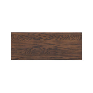 English Elm Jennifer Taylor Home - Capri Solid Red Oak Wood Bench 35.5" Dark Brown — Handcrafted Mid-Century Tapered Legs, Slim Profile for Small Spaces B2719P395570