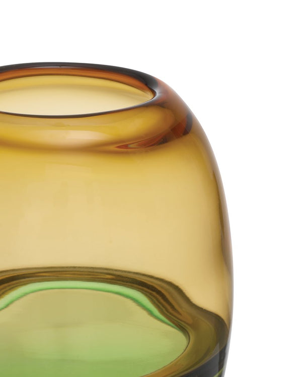 Currey & Company Tapio Vase Set Of 3 - Stunning Mouthblown Glass Vases In Aqua, Amber & Green For Elegant Decor Multi,Color Glass 1200-1011-currey-company