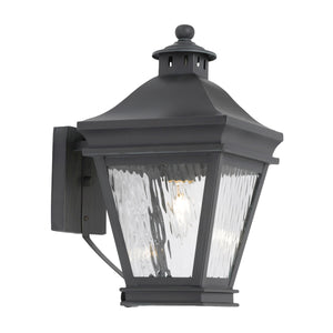 Landings 1-Light Outdoor Wall Lantern in Charcoal 5720-C Elk Lighting