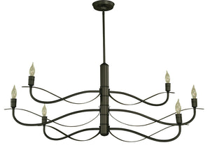 Framburg 6-light Whimsical Chandelier With Adjustable Arms And Handcrafted Elegance For Unique Dining Spaces Iron Metal 5720 Iron