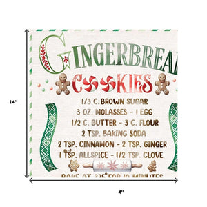 HomeRoots Set of Two Gingerbread Wreath Wall Art Prints - Charming White Framed Holiday Decor for Home 572002