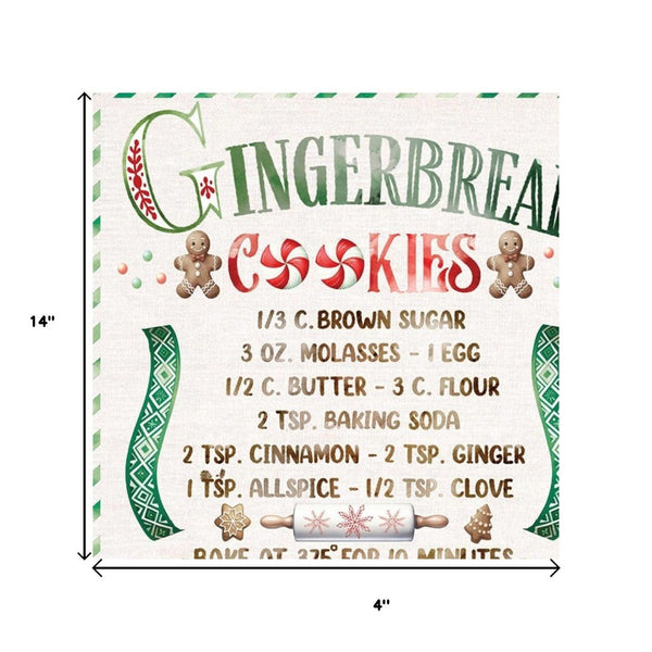 HomeRoots Set of Two Gingerbread Wreath Wall Art Prints - Charming White Framed Holiday Decor for Home 572002