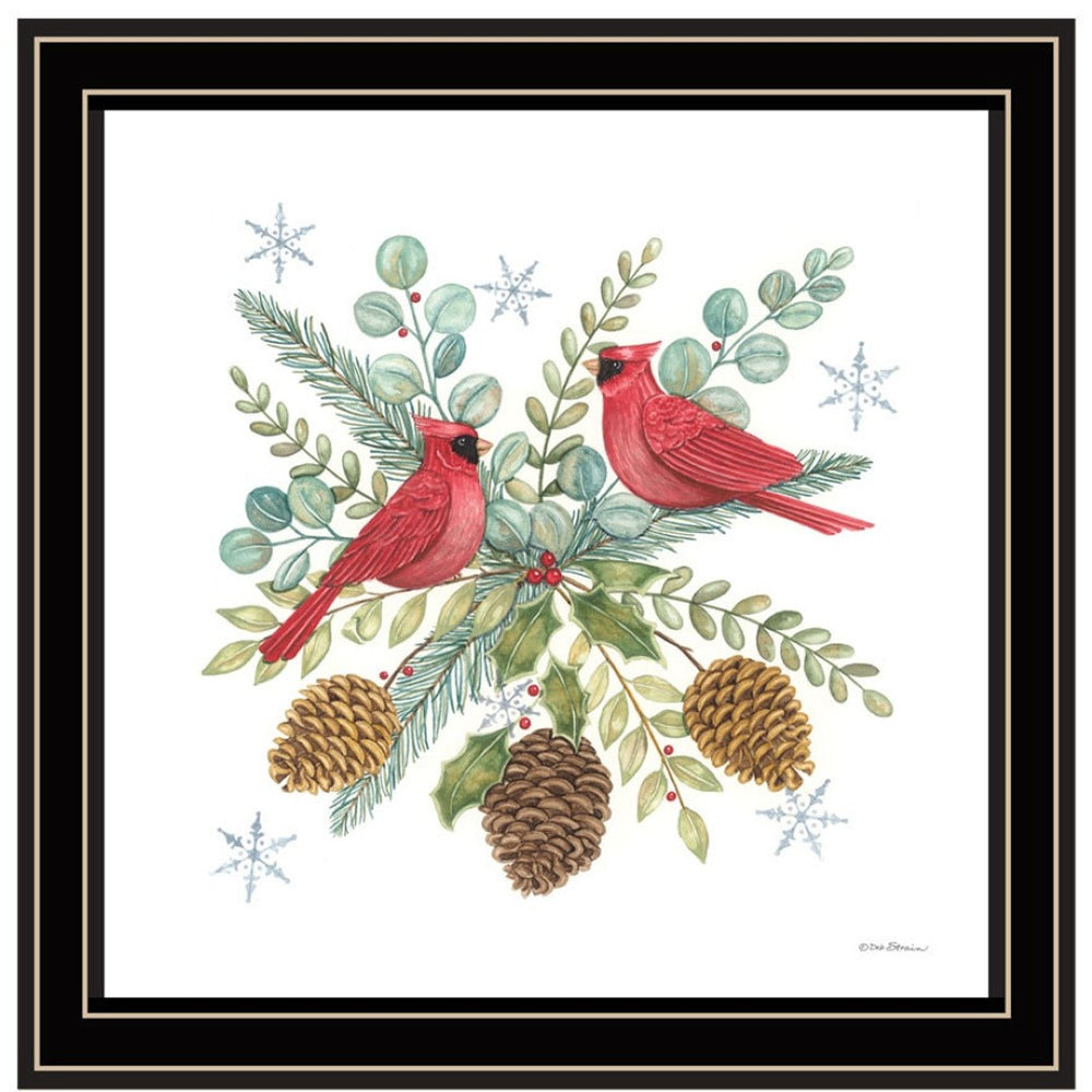 HomeRoots Set of Two Friends Wall Art Prints - Festive Black Framed Décor for Modern Seasonal Cheer 572007