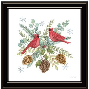 HomeRoots Set of Two Friends Wall Art Prints - Festive Black Framed Décor for Modern Seasonal Cheer 572007