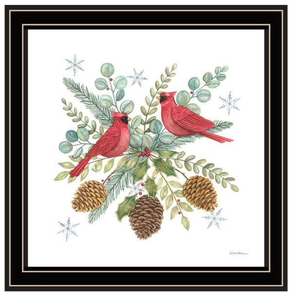 HomeRoots Set of Two Friends Wall Art Prints - Festive Black Framed Décor for Modern Seasonal Cheer 572007
