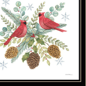 HomeRoots Set of Two Friends Wall Art Prints - Festive Black Framed Décor for Modern Seasonal Cheer 572007