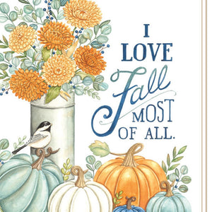 HomeRoots Set of Two Framed Wall Art - I Love Fall Most of All - Modern Accent for Seasonal Home Décor 572010