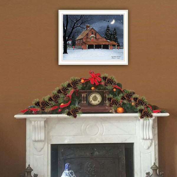 Homeroots Night Before Christmas Framed Wall Art - Trendy Acrylic Decor To Elevate Your Holiday Home Style  Paper 572020