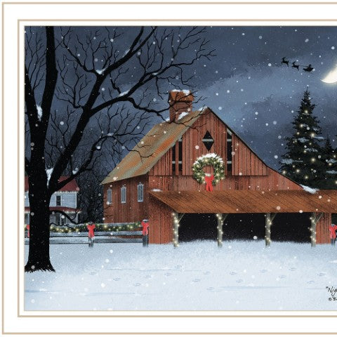 Homeroots Night Before Christmas Framed Wall Art - Trendy Acrylic Decor To Elevate Your Holiday Home Style  Paper 572020