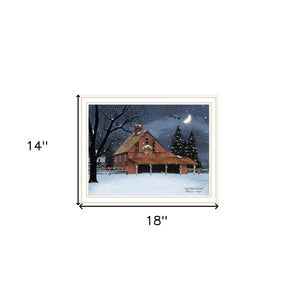 Homeroots Night Before Christmas Framed Wall Art - Trendy Acrylic Decor To Elevate Your Holiday Home Style  Paper 572020