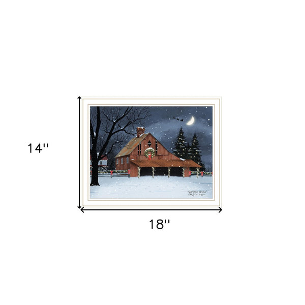 Homeroots Night Before Christmas Framed Wall Art - Trendy Acrylic Decor To Elevate Your Holiday Home Style  Paper 572020