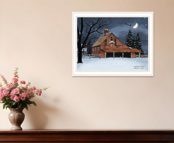Homeroots Night Before Christmas Framed Wall Art - Trendy Acrylic Decor To Elevate Your Holiday Home Style  Paper 572020