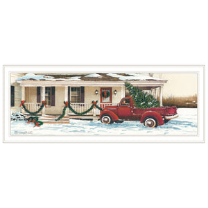 Homeroots Preparing For Christmas: Unique White Framed Wall Art To Enhance Your Holiday Decor And Style  Paper 572024