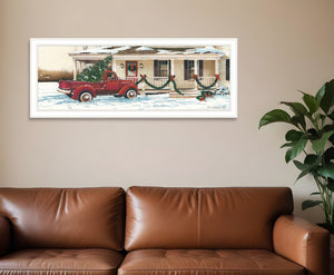 Homeroots Preparing For Christmas: Unique White Framed Wall Art To Enhance Your Holiday Decor And Style  Paper 572024