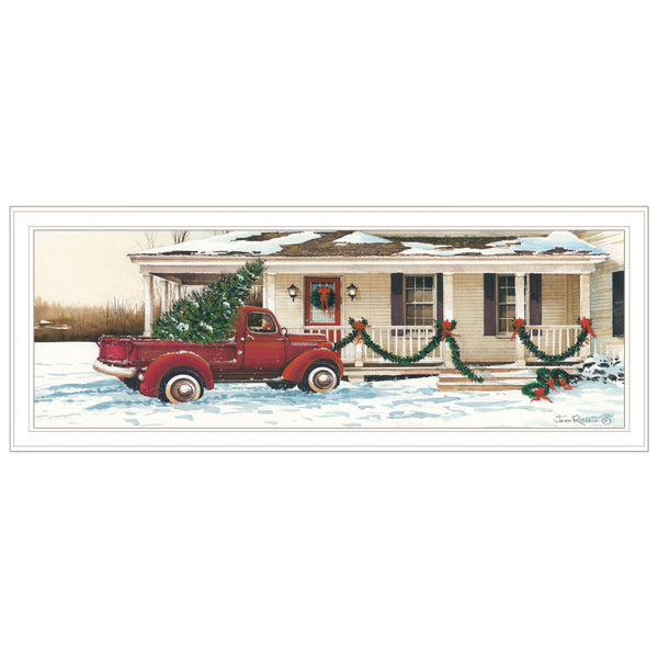 HomeRoots Preparing for Christmas Framed Wall Art – Festive Wall Décor with Contemporary Style & Quality Finish 572024