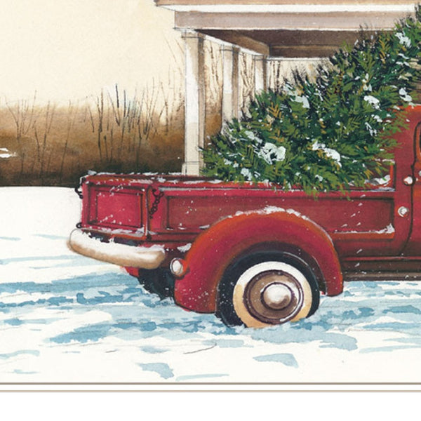 Homeroots Preparing For Christmas: Unique White Framed Wall Art To Enhance Your Holiday Decor And Style  Paper 572024
