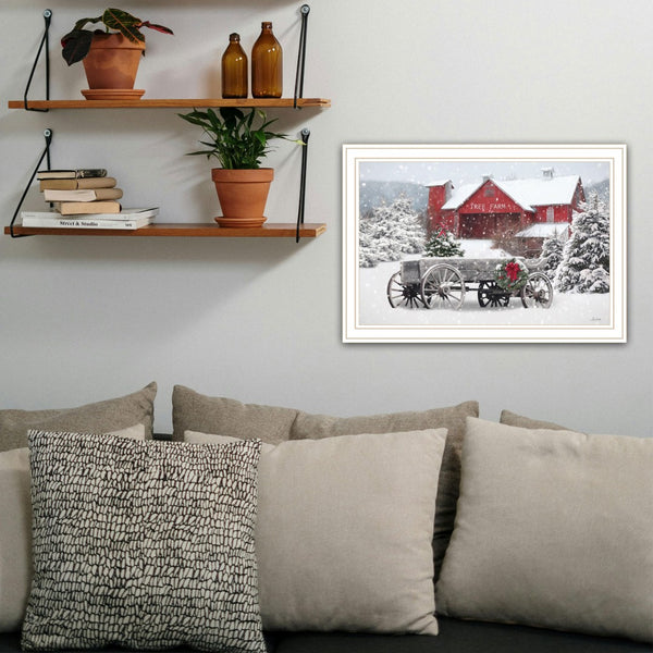 Homeroots Tree Farm Wagon Framed Wall Art – Stunning Acrylic Decor To Elevate Your Space And Style!  Paper 572026