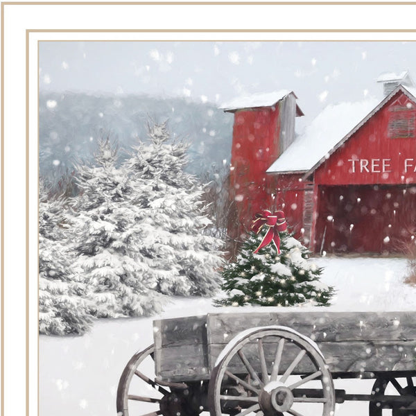 Homeroots Tree Farm Wagon Framed Wall Art – Stunning Acrylic Decor To Elevate Your Space And Style!  Paper 572026