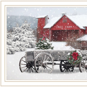 Homeroots Tree Farm Wagon Framed Wall Art – Stunning Acrylic Decor To Elevate Your Space And Style!  Paper 572026