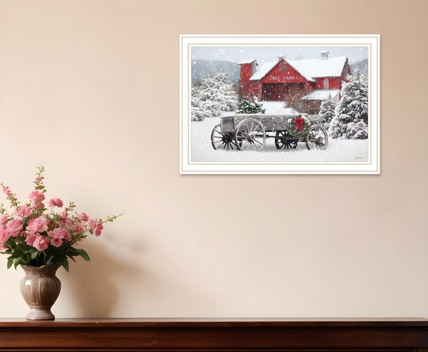 Homeroots Tree Farm Wagon Framed Wall Art – Stunning Acrylic Decor To Elevate Your Space And Style!  Paper 572026