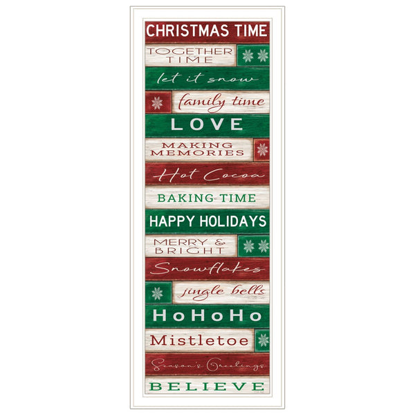HomeRoots Christmas White Framed Wall Art - Elegant Holiday Decor for Year-Round Charm and Style! 572028