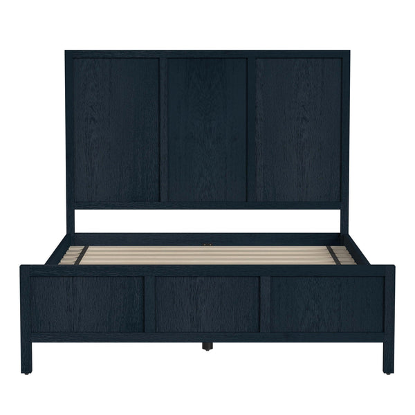 Butler Specialty Lark Wood Panel Bed: Elegant Shaker Design For Timeless Bedroom Sophistication And Versatility Navy Blue Acacia Solids,Mdf,Acacia Veneer 5720291-butler