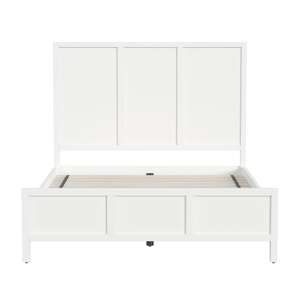 Butler Specialty Lark Wood Panel Bed: Elegant Shaker Design For Timeless Bedroom Sophistication And Versatility White Acacia Solids,Mdf,Acacia Veneer 5720304-butler