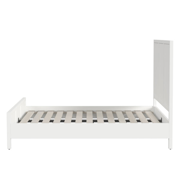 Butler Specialty Lark Wood Panel Bed: Elegant Shaker Design For Timeless Bedroom Sophistication And Versatility White Acacia Solids,Mdf,Acacia Veneer 5720304-butler