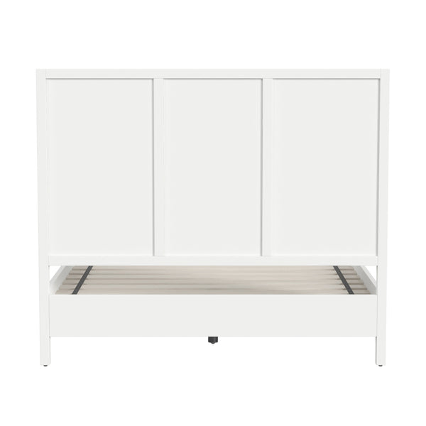 Butler Specialty Lark Wood Panel Bed: Elegant Shaker Design For Timeless Bedroom Sophistication And Versatility White Acacia Solids,Mdf,Acacia Veneer 5720304-butler