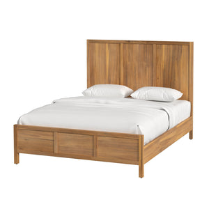 Butler Specialty Lark Wood Panel Bed: Elegant Shaker Design For Timeless Bedroom Sophistication And Versatility Light Brown Pine Wood,Mdf,Pine Veneer 5720312-butler