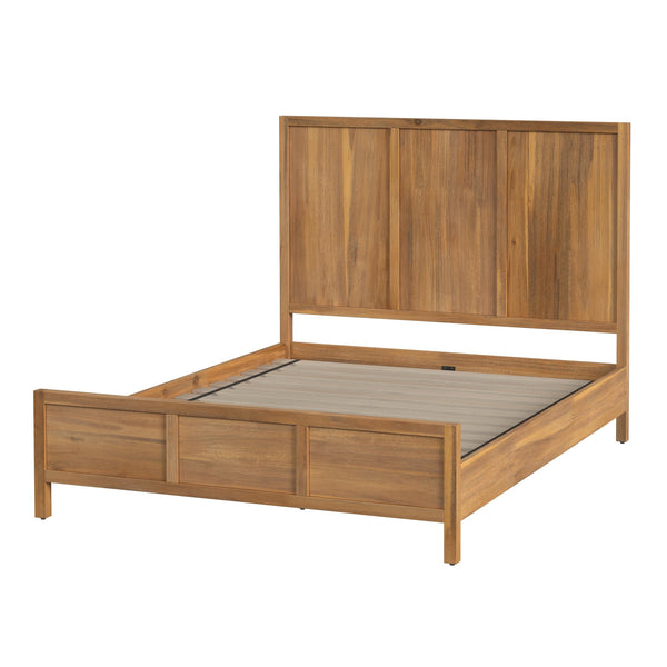Butler Specialty Lark Wood Panel Bed: Elegant Shaker Design For Timeless Bedroom Sophistication And Versatility Light Brown Pine Wood,Mdf,Pine Veneer 5720312-butler
