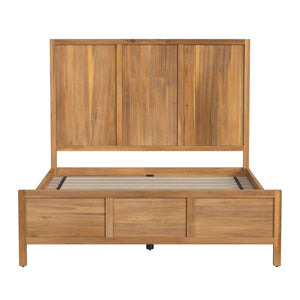 Butler Specialty Lark Wood Panel Bed: Elegant Shaker Design For Timeless Bedroom Sophistication And Versatility Light Brown Pine Wood,Mdf,Pine Veneer 5720312-butler