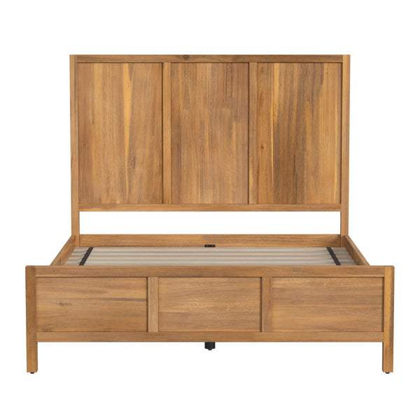 Butler Specialty Lark Wood Panel Bed: Elegant Shaker Design For Timeless Bedroom Sophistication And Versatility Light Brown Pine Wood,Mdf,Pine Veneer 5720312-butler