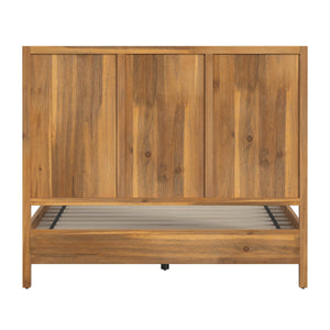 Butler Specialty Lark Wood Panel Bed: Elegant Shaker Design For Timeless Bedroom Sophistication And Versatility Light Brown Pine Wood,Mdf,Pine Veneer 5720312-butler