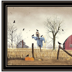 HomeRoots After the Harvest Black Framed Wall Art - Timeless Farm Scene for a Cozy Home Décor Upgrade 572037
