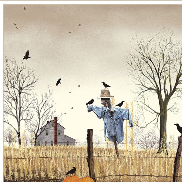 HomeRoots After the Harvest White Framed Wall Art – Farmhouse Charm and Vibrant Colors for Any Space! 572038