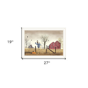 HomeRoots After the Harvest White Framed Wall Art – Farmhouse Charm and Vibrant Colors for Any Space! 572038