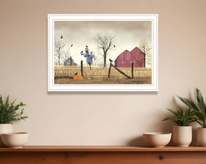 HomeRoots After the Harvest White Framed Wall Art – Farmhouse Charm and Vibrant Colors for Any Space! 572038