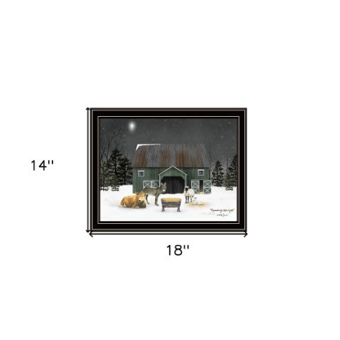 Homeroots Remembering The Night Black Framed Wall Art - Stylish Acrylic Painting To Brighten Your Space!  Paper 572039