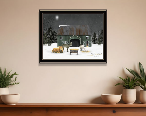 Homeroots Remembering The Night Black Framed Wall Art - Stylish Acrylic Painting To Brighten Your Space!  Paper 572039