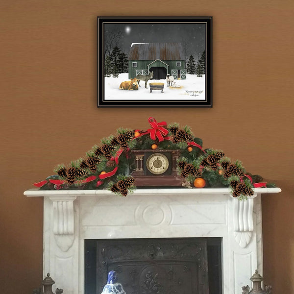 Homeroots Remembering The Night Black Framed Wall Art - Stylish Acrylic Painting To Brighten Your Space!  Paper 572039