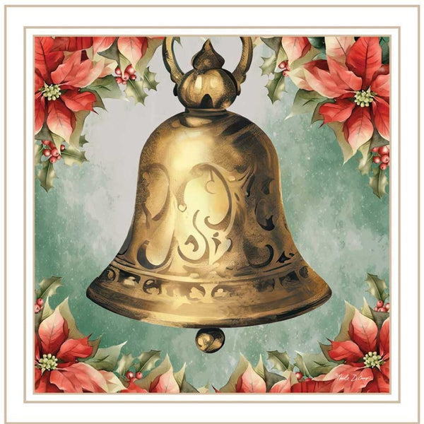 HomeRoots Set of Two Framed Old World Reindeer and Bell Wall Art – Timeless Holiday Decor for Every Room 572098
