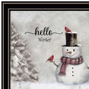 HomeRoots Set of Two "Peace on Earth" Black Framed Wall Art - Modern Holiday Decor for Any Room Style 572101