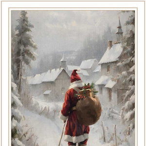 HomeRoots Set of Two On the Eve of Christmas Framed Wall Art - Festive Decor for Modern Holiday Touch! 572104
