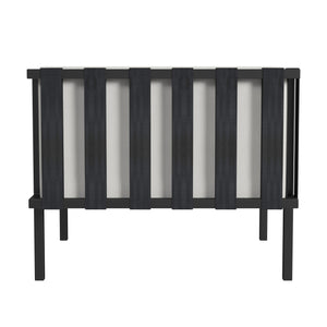 Butler Specialty Norway Outdoor Lounge Chair With Durable Sunbrella Fabric And Sleek Black Iron Frame For Style Black And White Iron,Tris Foam,Sunbrella,Plyboard,Nylon 5721437-butler