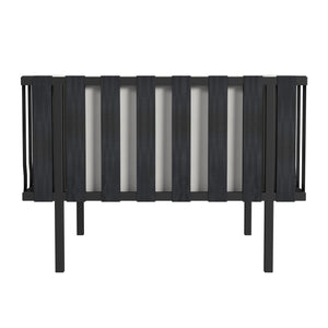 Butler Specialty Norway Outdoor Lounge Chair With Durable Sunbrella Fabric And Sleek Black Iron Frame For Style Black And White Iron,Tris Foam,Sunbrella,Plyboard,Nylon 5721437-butler