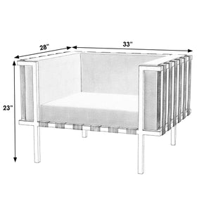 Butler Specialty Norway Outdoor Lounge Chair With Durable Sunbrella Fabric And Sleek Black Iron Frame For Style Black And White Iron,Tris Foam,Sunbrella,Plyboard,Nylon 5721437-butler